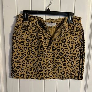 Cheetah print skirt